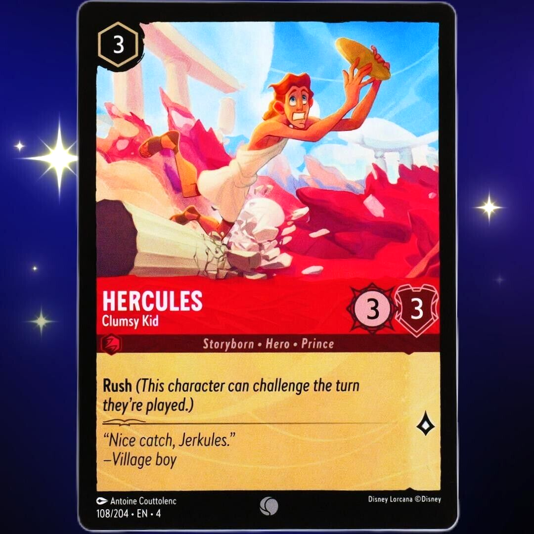 Hercules Clumsy Kid - Common - Disney Lorcana TCG Ursula's Return #108/204