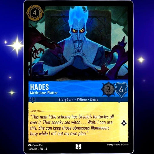 (Foil) Hades Meticulous Plotter - Disney Lorcana TCG Ursula's Return #145/204