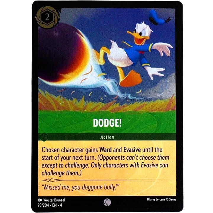 (Foil) Dodge! Action Card - Common - Disney Lorcana TCG Ursula's Return #93/204