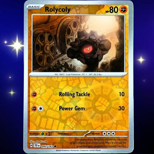 Rolycoly - Reverse Holo - Pokemon TCG Scarlet & Violet Temporal Forces #093/162