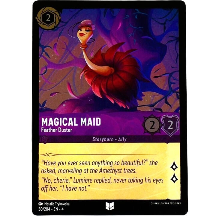 (Foil) Magical Maid Feather Duster - Disney Lorcana TCG Ursula's Return #50/204