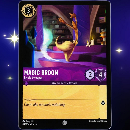 Magic Broom Lively Sweeper - Common - Disney Lorcana TCG Ursula's Return #49/204