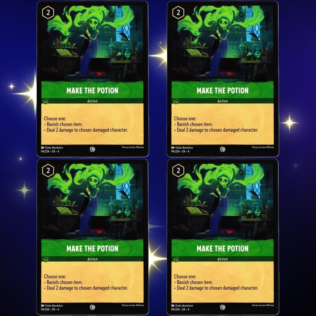 4x Make the Potion - Common - Disney Lorcana TCG Ursula's Return #94/204