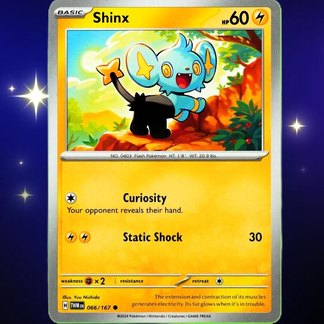 Shinx - Common - Pokemon TCG Scarlet & Violet Twilight Masquerade #066/167