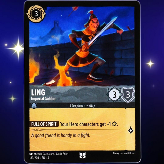 Ling Imperial Soldier - Uncommon - Disney Lorcana TCG Ursula's Return #183/204