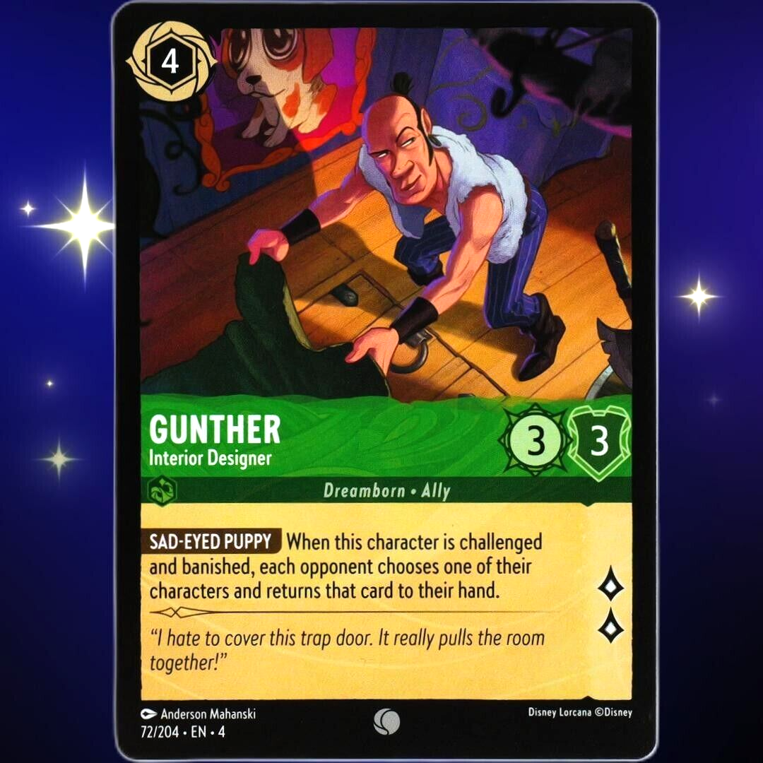 Gunther Interior Designer - Common - Disney Lorcana TCG Ursula's Return #72/204