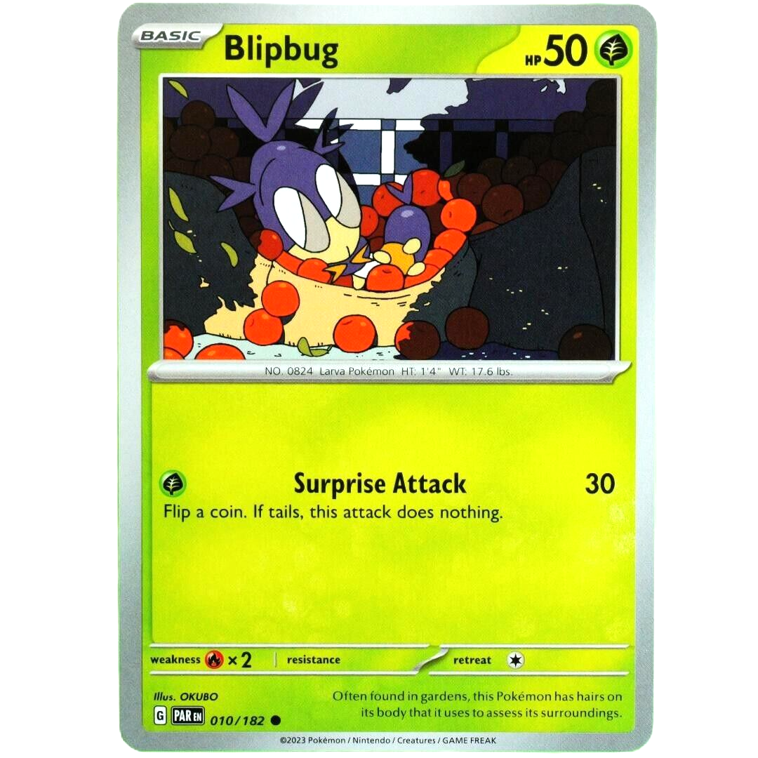 Blipbug - Common - Pokemon TCG Scarlet & Violet Paradox Rift #010/182