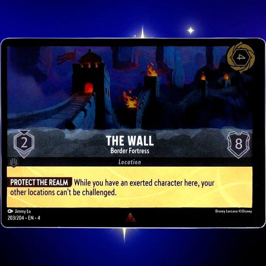 (Foil) The Wall Border Fortress - Rare - Disney Lorcana Ursula's Return #203/204