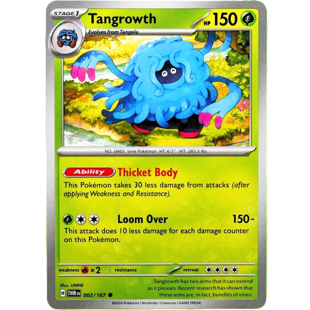 Tangrowth - Common - Pokemon TCG Scarlet & Violet Twilight Masquerade #002/167