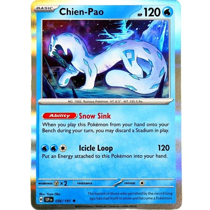 Chien-Pao - Rare Holo - Pokemon TCG Scarlet & Violet Surging Sparks #056/191