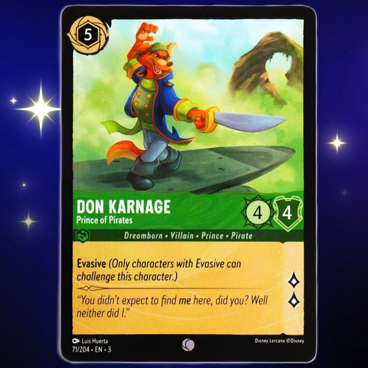 Don Karnage Prince of Pirates - Disney Lorcana TCG Into the Inklands #71/204