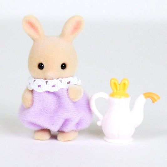 Calico Critters Milk Rabbit Baby - Baking Baby Party Series - Like New