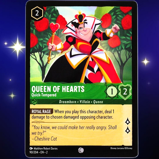 Queen of Hearts Quick-Tempered - Disney Lorcana Rise of the Floodborn #90/204