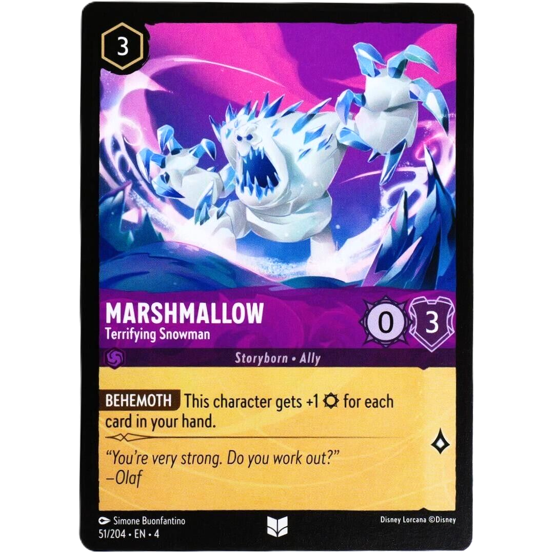 Marshmallow Terrifying Snowman - Disney Lorcana TCG Ursula's Return #51/204