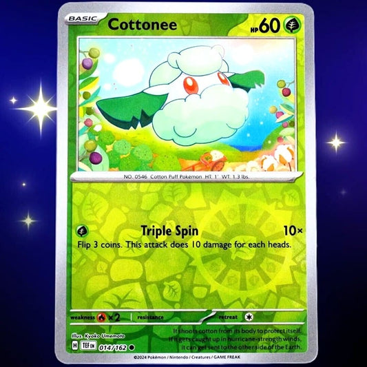 Cottonee - Reverse Holo - Pokemon TCG Scarlet & Violet Temporal Forces #014/162