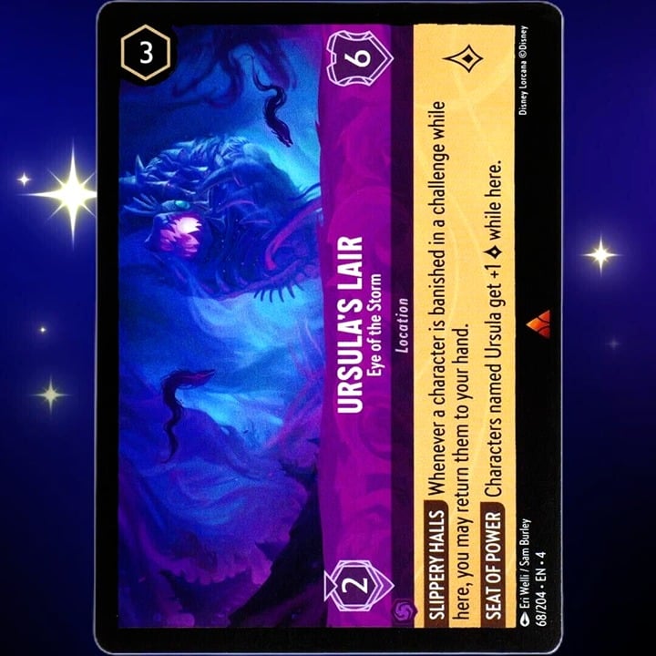 Ursula's Lair Eye of the Storm - Rare - Disney Lorcana Ursula's Return #68/204