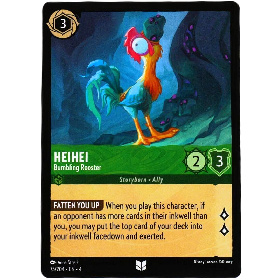 Heihei Bumbling Rooster - Uncommon - Disney Lorcana TCG Ursula's Return #75/204