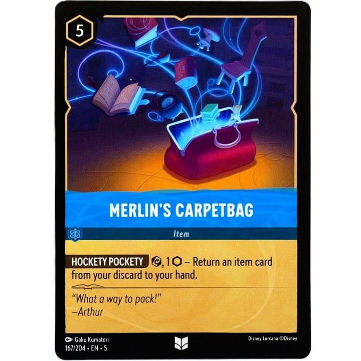 Merlin's Carpetbag - Uncommon - Disney Lorcana TCG Shimmering Skies #167/204