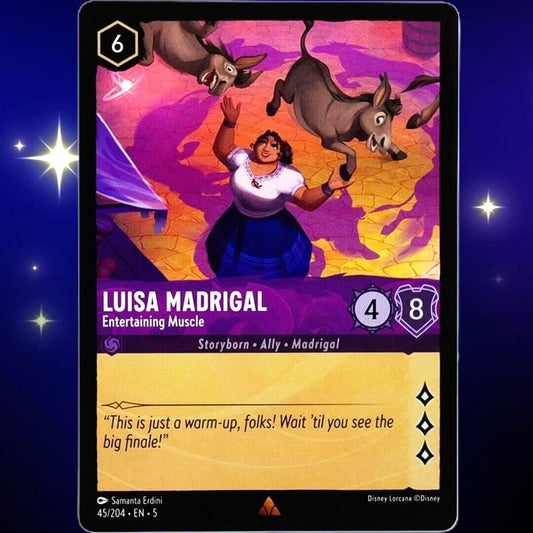 Luisa Madrigal Entertaining Muscle - Rare - Lorcana TCG Shimmering Skies #45/204