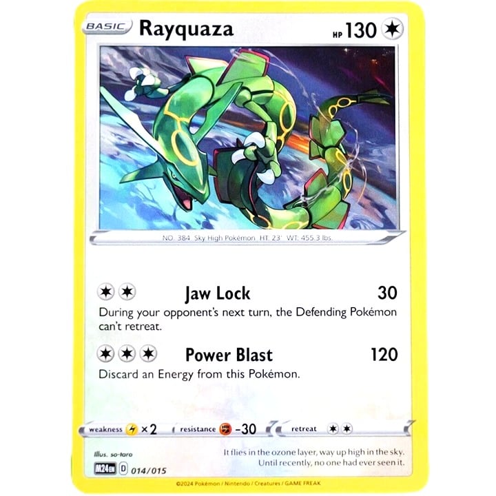 Rayquaza - Promo Card - Pokemon TCG McDonald's 2024 Promo #014/015