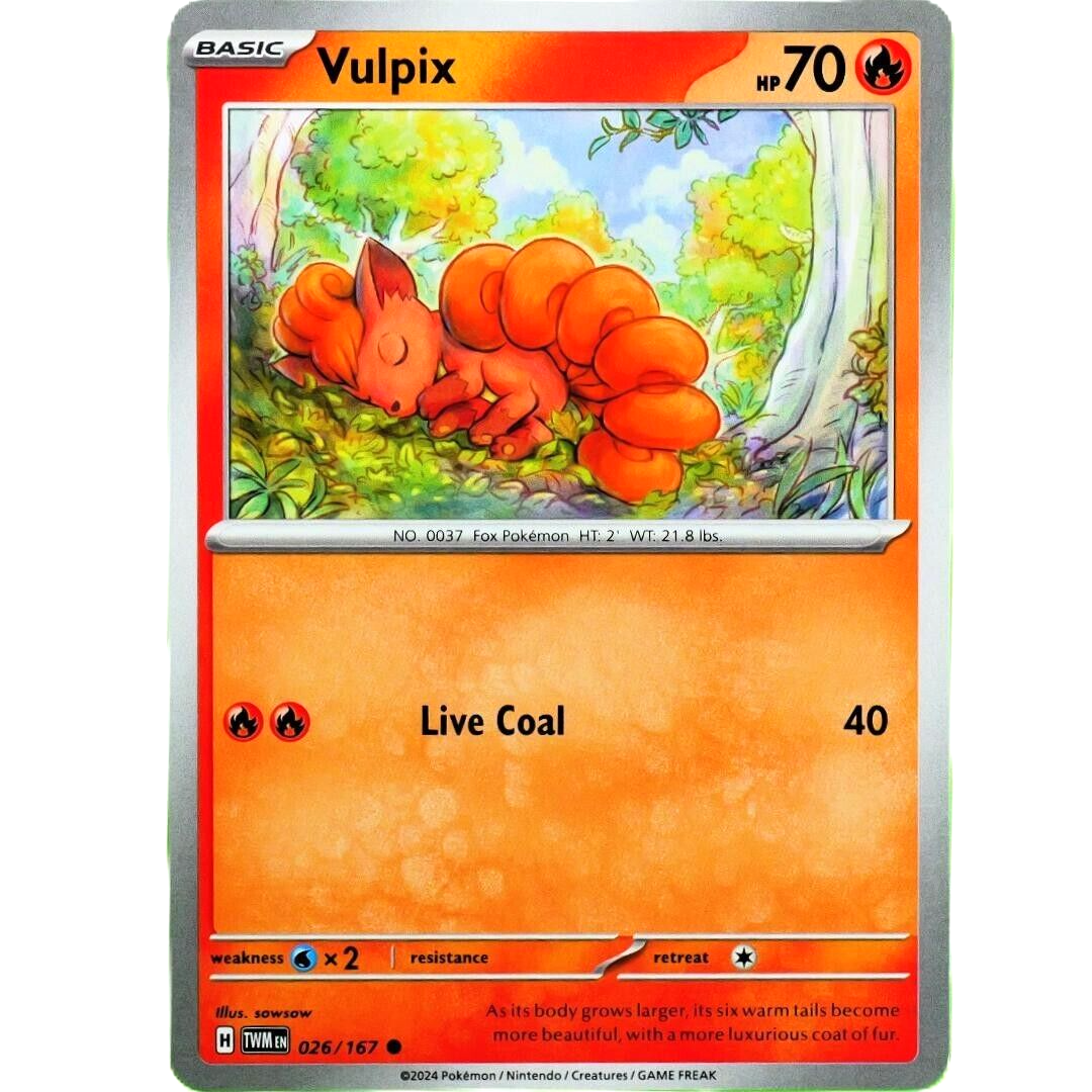 Vulpix - Common - Pokemon TCG Scarlet & Violet Twilight Masquerade #026/167