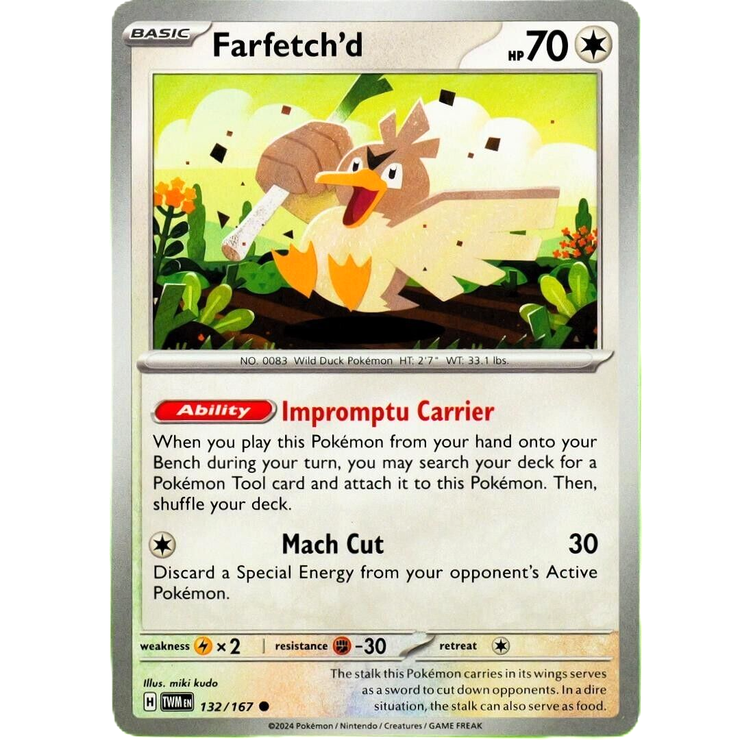 Farfetch'd - Common - Pokemon TCG Scarlet & Violet Twilight Masquerade #132/167