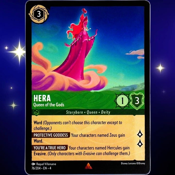 Hera Queen of the Gods - Rare - Disney Lorcana TCG Ursula's Return #76/204