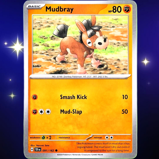 Mudbray - Common - Pokemon TCG Scarlet & Violet Temporal Forces #091/162