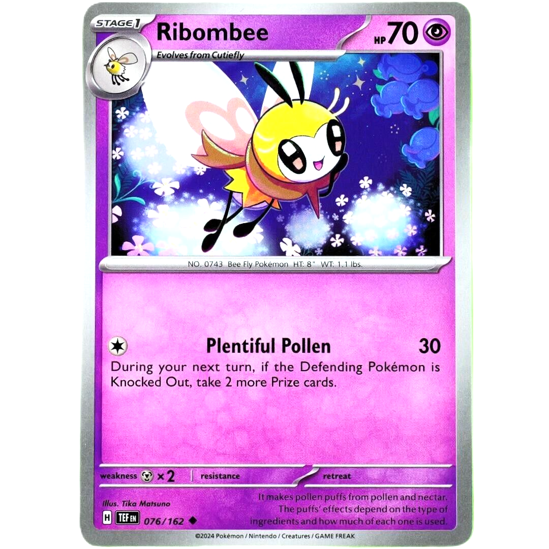 Ribombee - Uncommon - Pokemon TCG Scarlet & Violet Temporal Forces #076/162