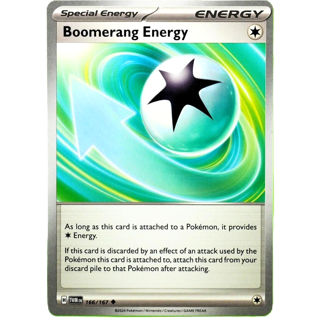 Boomerang Energy - Uncommon - Pokemon TCG Scarlet & Violet Twilight Masquerade #166/167