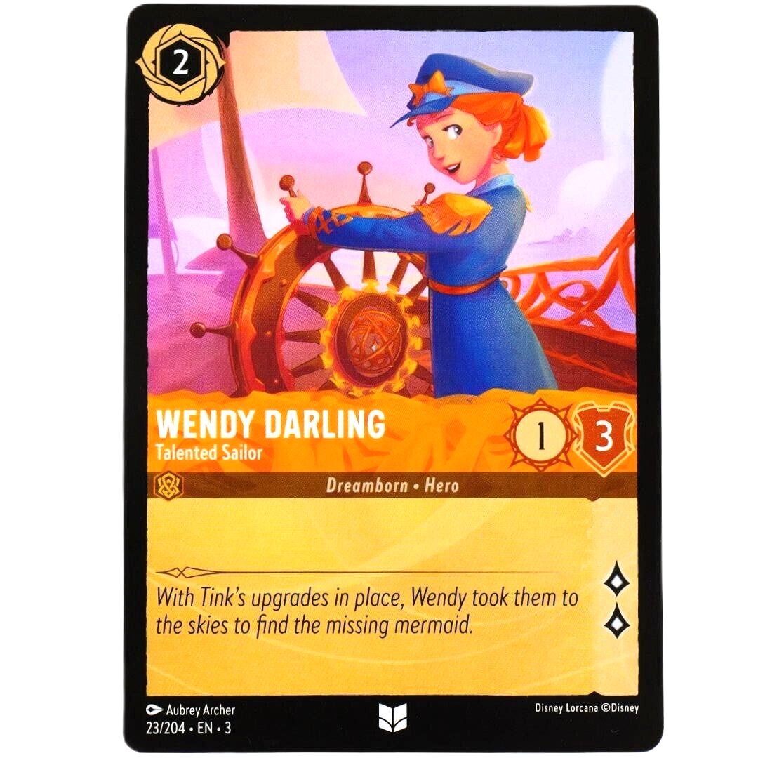 Wendy Darling Talented Sailor - Disney Lorcana TCG Into the Inklands #23/204