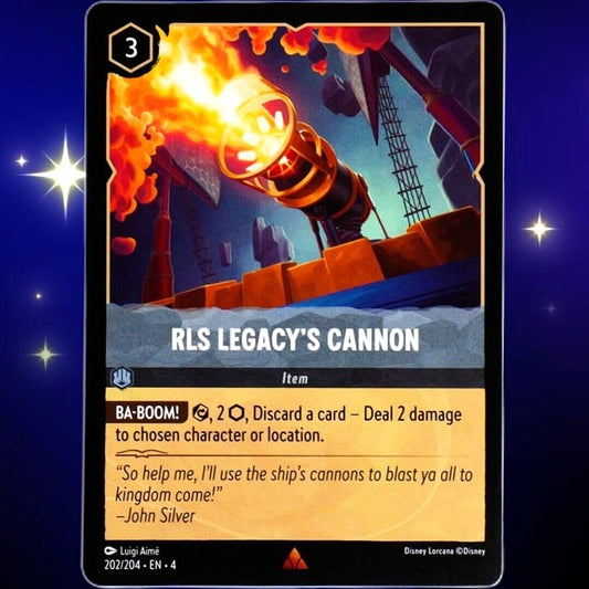 RLS Legacy's Cannon - Rare - Disney Lorcana TCG Ursula's Return #202/204