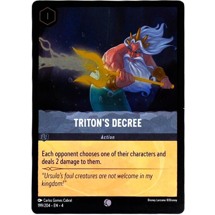 (Foil) Triton's Decree - Common - Disney Lorcana TCG Ursula's Return #199/204