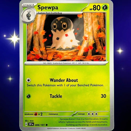 Spewpa - Common - Pokemon TCG Surging Sparks #006/191