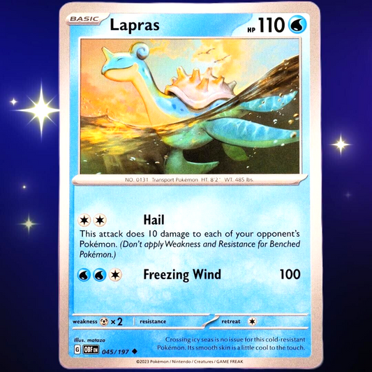 Lapras - Uncommon - Pokemon TCG Scarlet & Violet Obsidian Flames #045/197