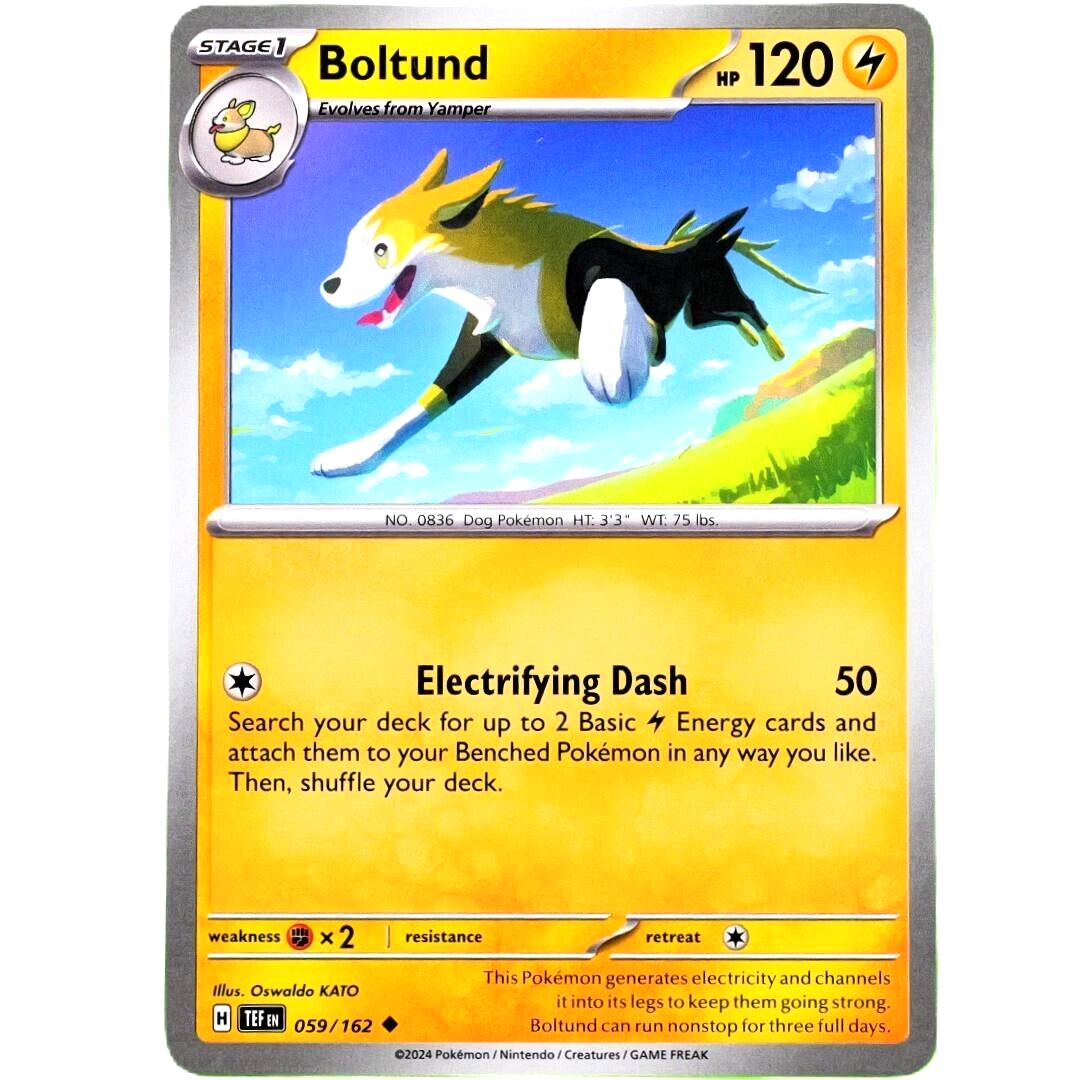 Boltund - Uncommon - Pokemon TCG Scarlet & Violet Temporal Forces #059/162