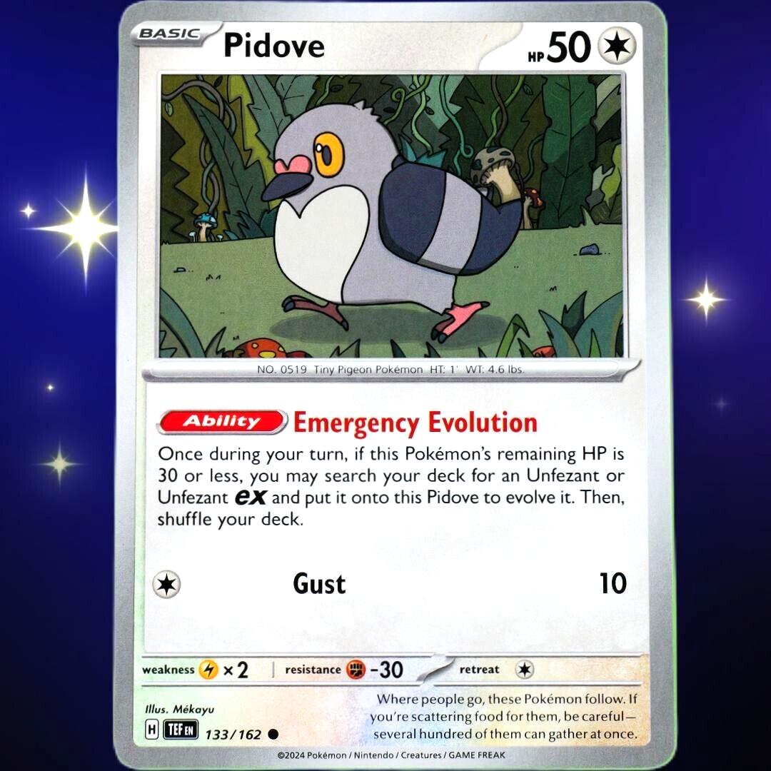 Pidove - Common - Pokemon TCG Scarlet & Violet Temporal Forces #133/162