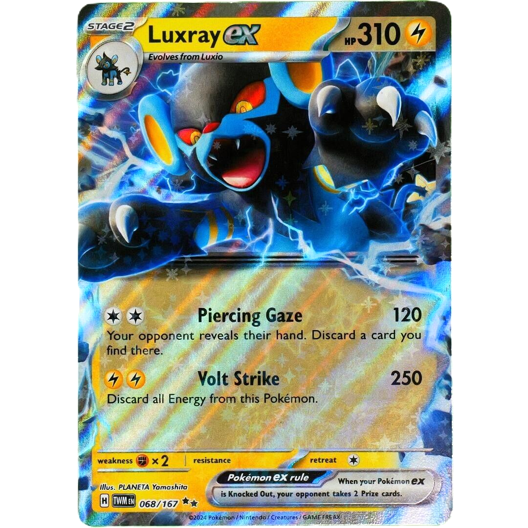 Luxray EX - Double Rare Holo - Pokemon TCG Twilight Masquerade #068/167