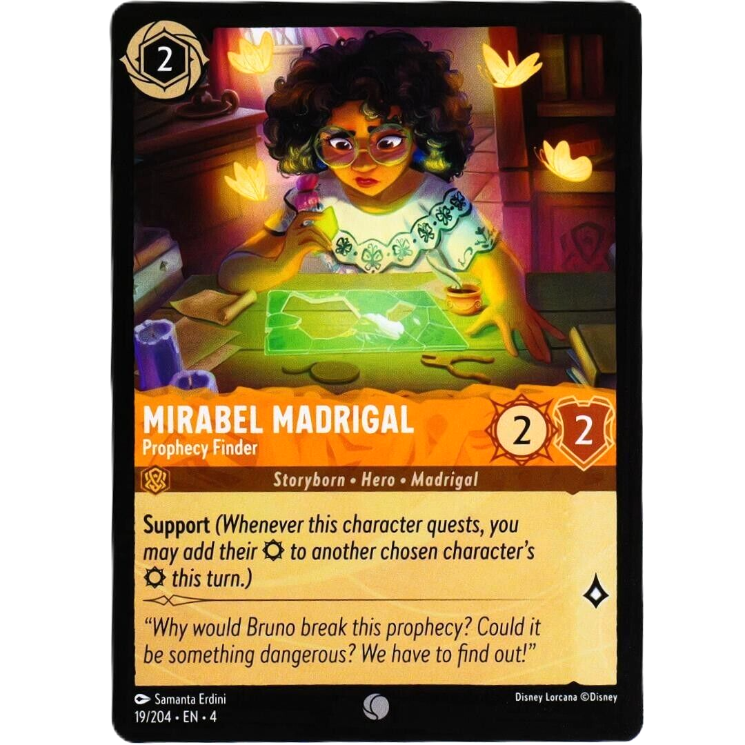 4x Mirabel Madrigal Prophecy Finder - Disney Lorcana TCG Ursula's Return #19/204