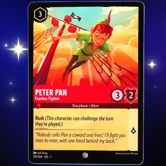 Peter Pan Fearless Fighter - Common - Disney Lorcana The First Chapter #119/204