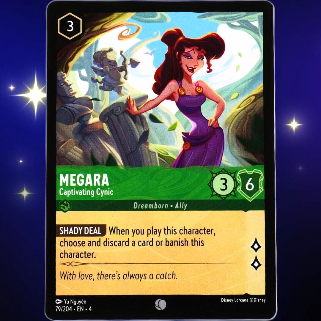 Megara Captivating Cynic - Common - Disney Lorcana TCG Ursula's Return #79/204