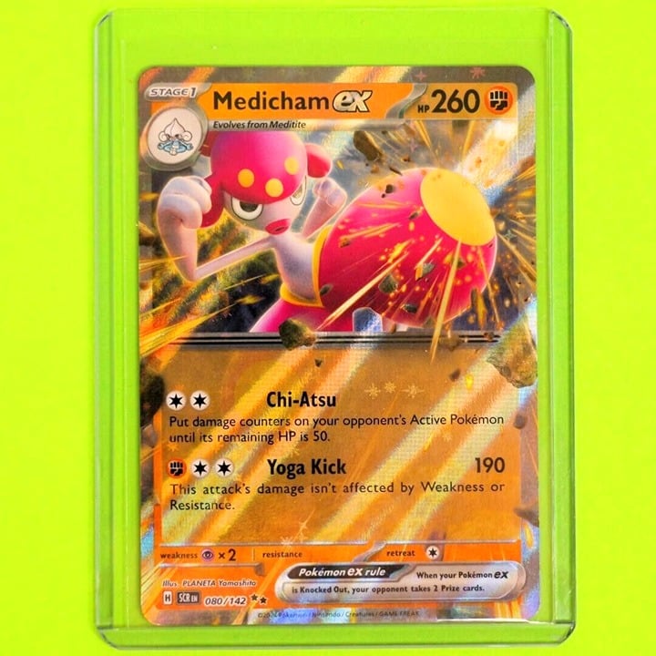 Medicham Ex - Double Rare Holo - Pokemon TCG Stellar Crown #080/142