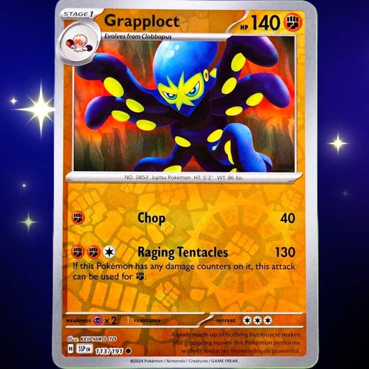 Grapploct - Reverse Holo - Pokemon TCG Surging Sparks #113/191