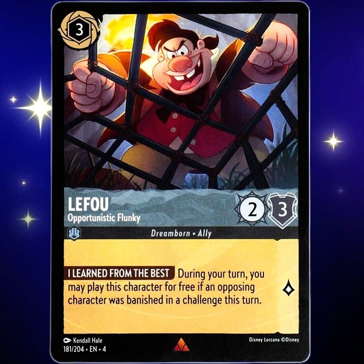 Lefou Opportunistic Flunky - Rare - Disney Lorcana TCG Ursula's Return #181/204