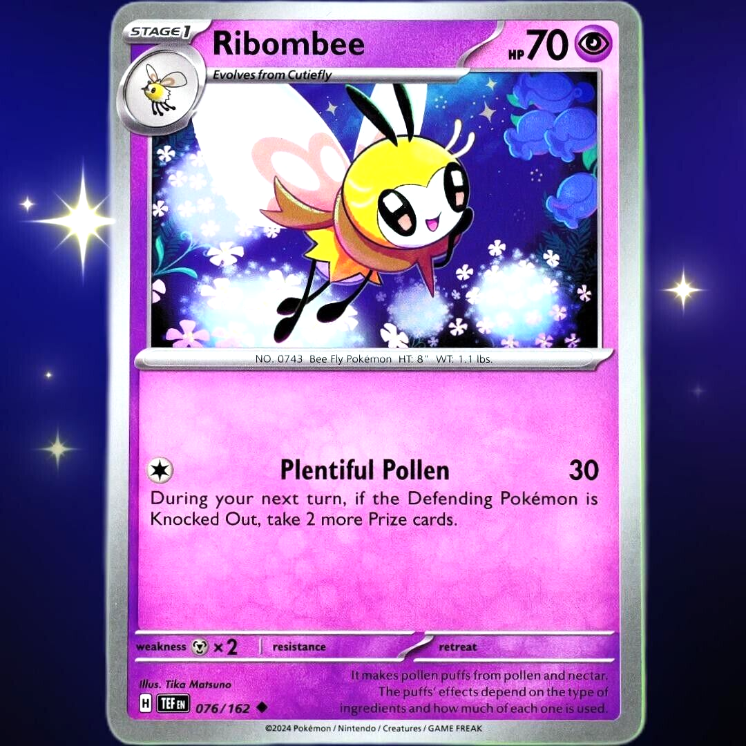 Ribombee - Uncommon - Pokemon TCG Scarlet & Violet Temporal Forces #076/162