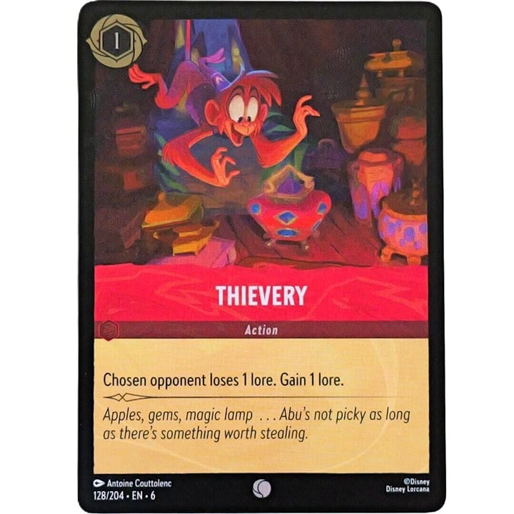 (Foil) Thievery - Common - Disney Lorcana TCG Azurite Sea #128/204