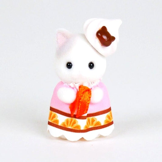 Calico Critters Latte Cat Baby - Baking Baby Party Series - Like New