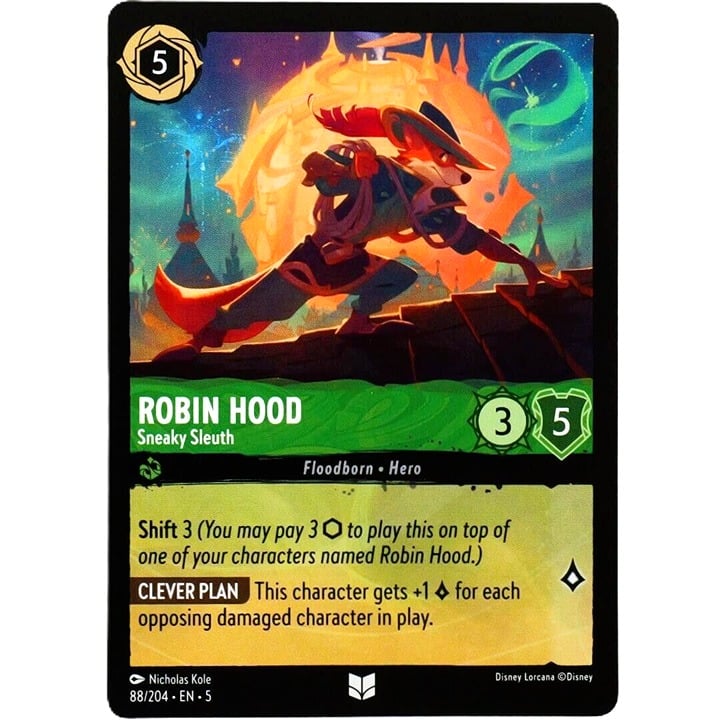 Robin Hood Sneaky Sleuth - Disney Lorcana TCG Shimmering Skies #88/204