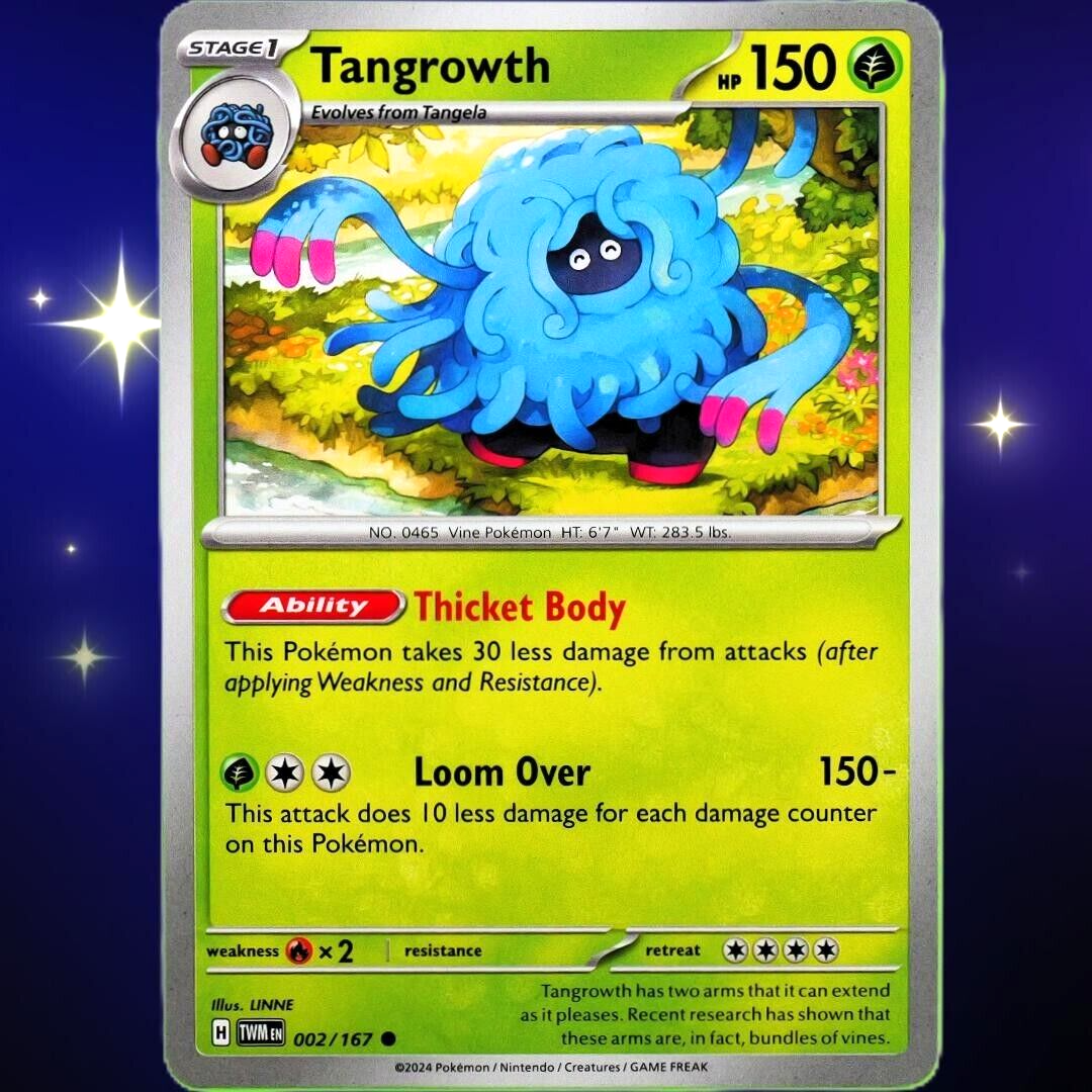 Tangrowth - Common - Pokemon TCG Scarlet & Violet Twilight Masquerade #002/167