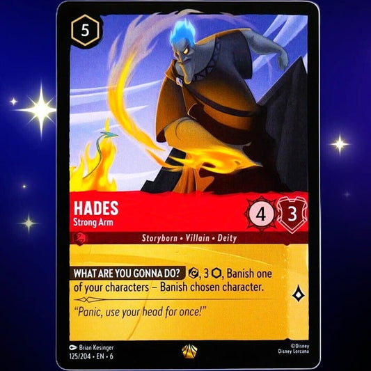 Hades Strong Arm - Legendary - Disney Lorcana TCG Azurite Sea #125/204